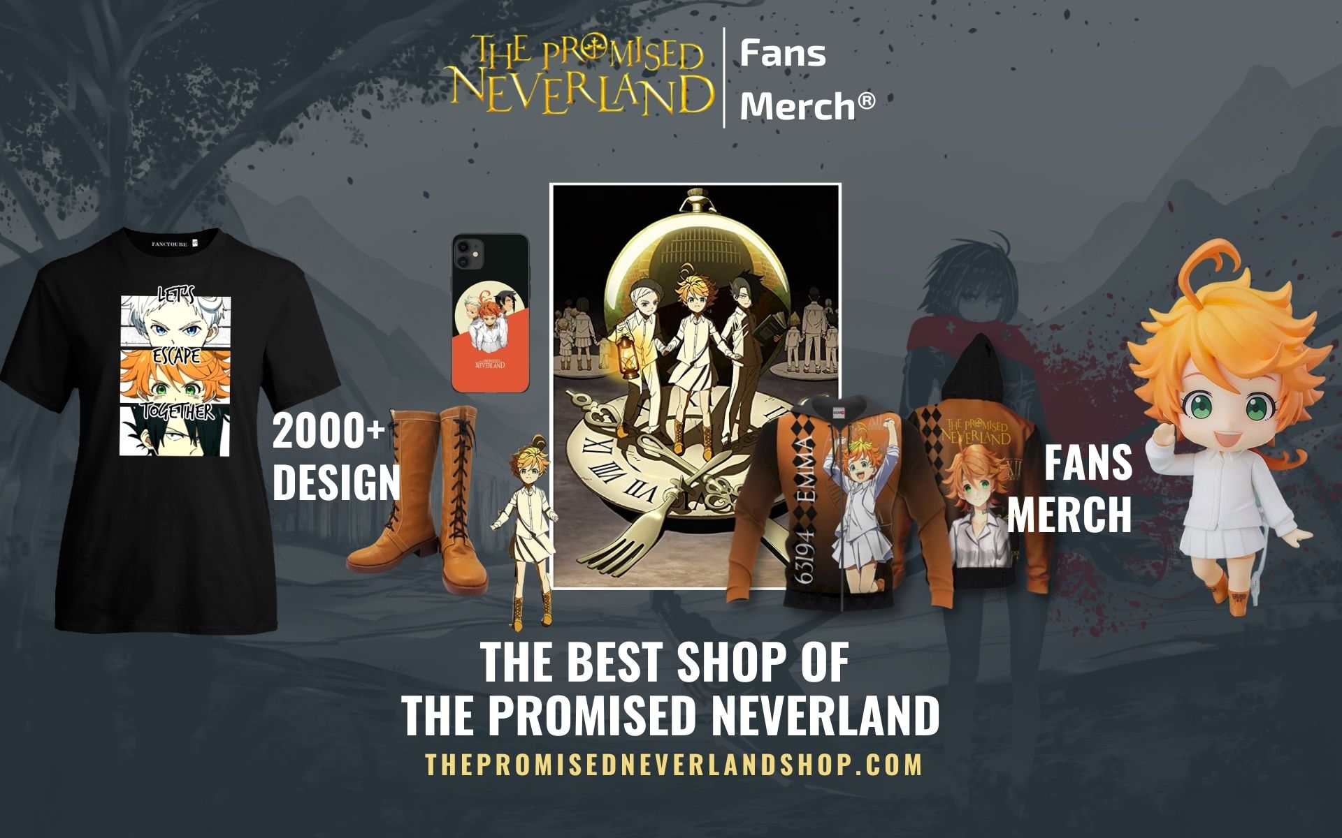The Promised Neverland Merch Web Banner - The Promised Neverland Store